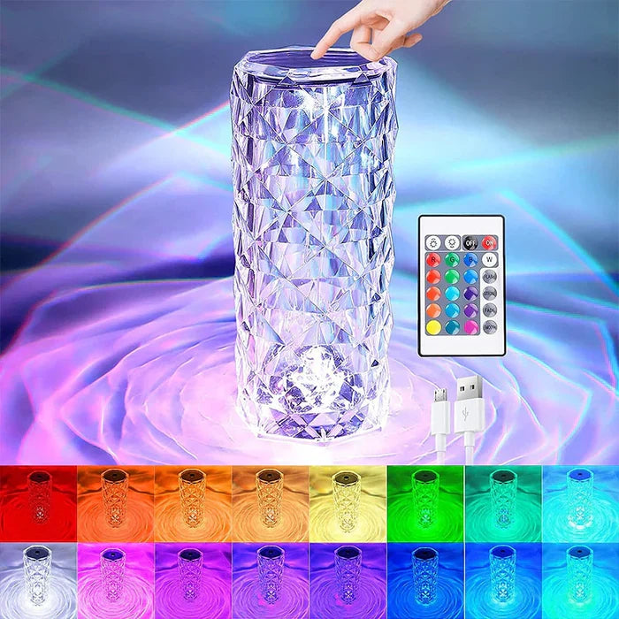 Luxury Glass LED Table Lamp