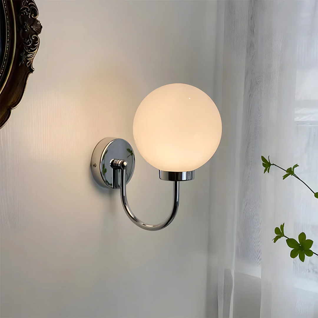 Elegant Glass Sphere Wall Light