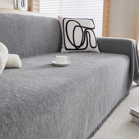 Simple Patterned Couch Slipcover - Fesara