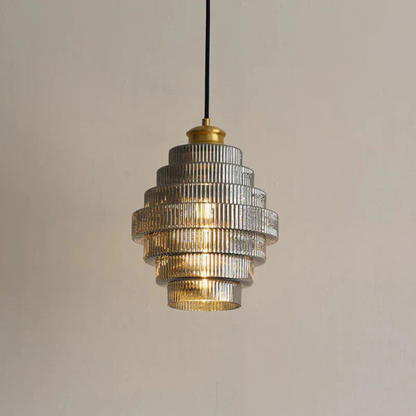 Vintage Hanging Glass Pendant Light