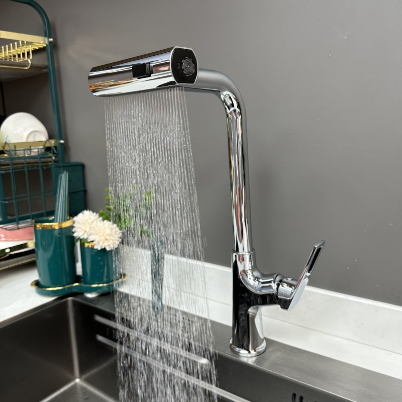 Contemporary Cascade Kitchen Sink Faucet