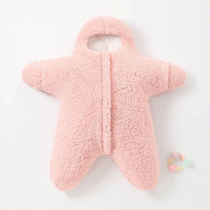 Soft Baby Romper with Hood and Plush Suit