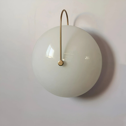 Simple Round Glass Wall Light