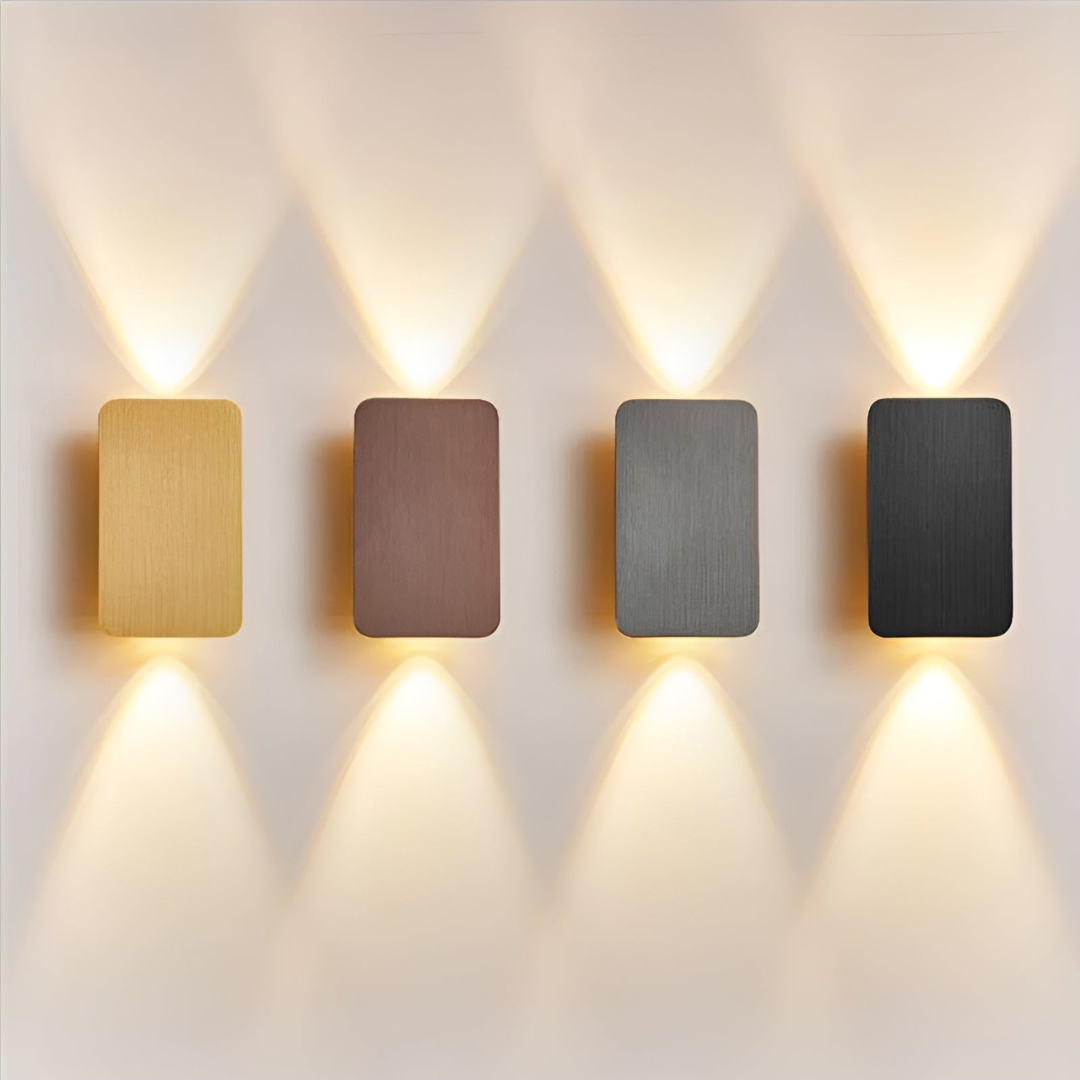 Simple Glass LED Wall Light 2 Pack
