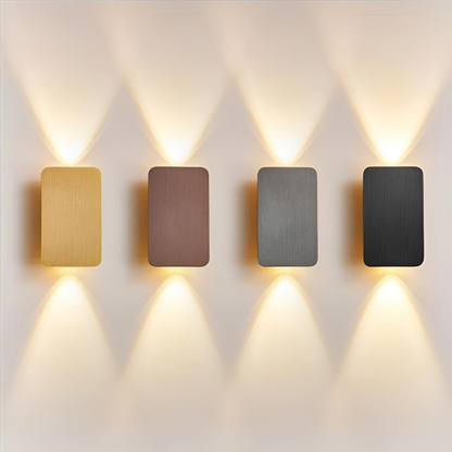 Simple Glass LED Wall Light 2 Pack