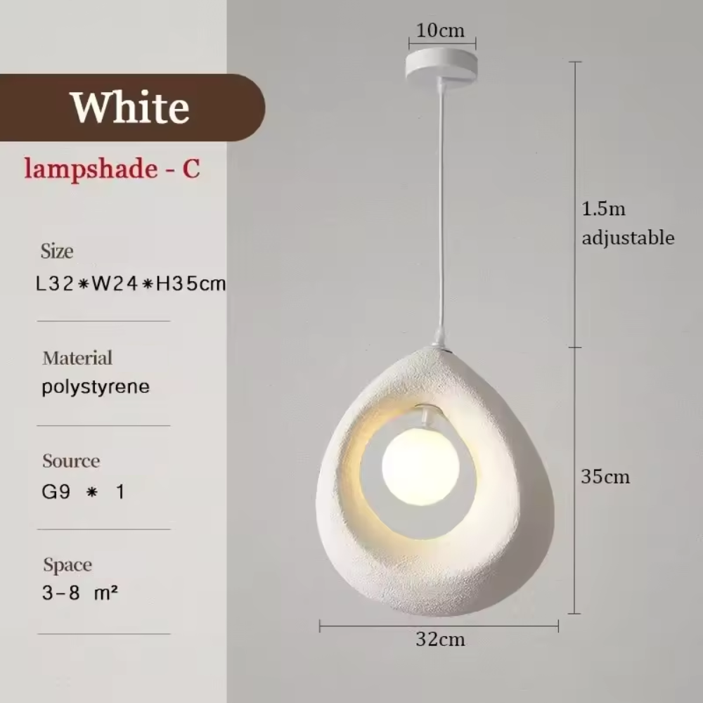 Simple Asian Style Hanging Lamp