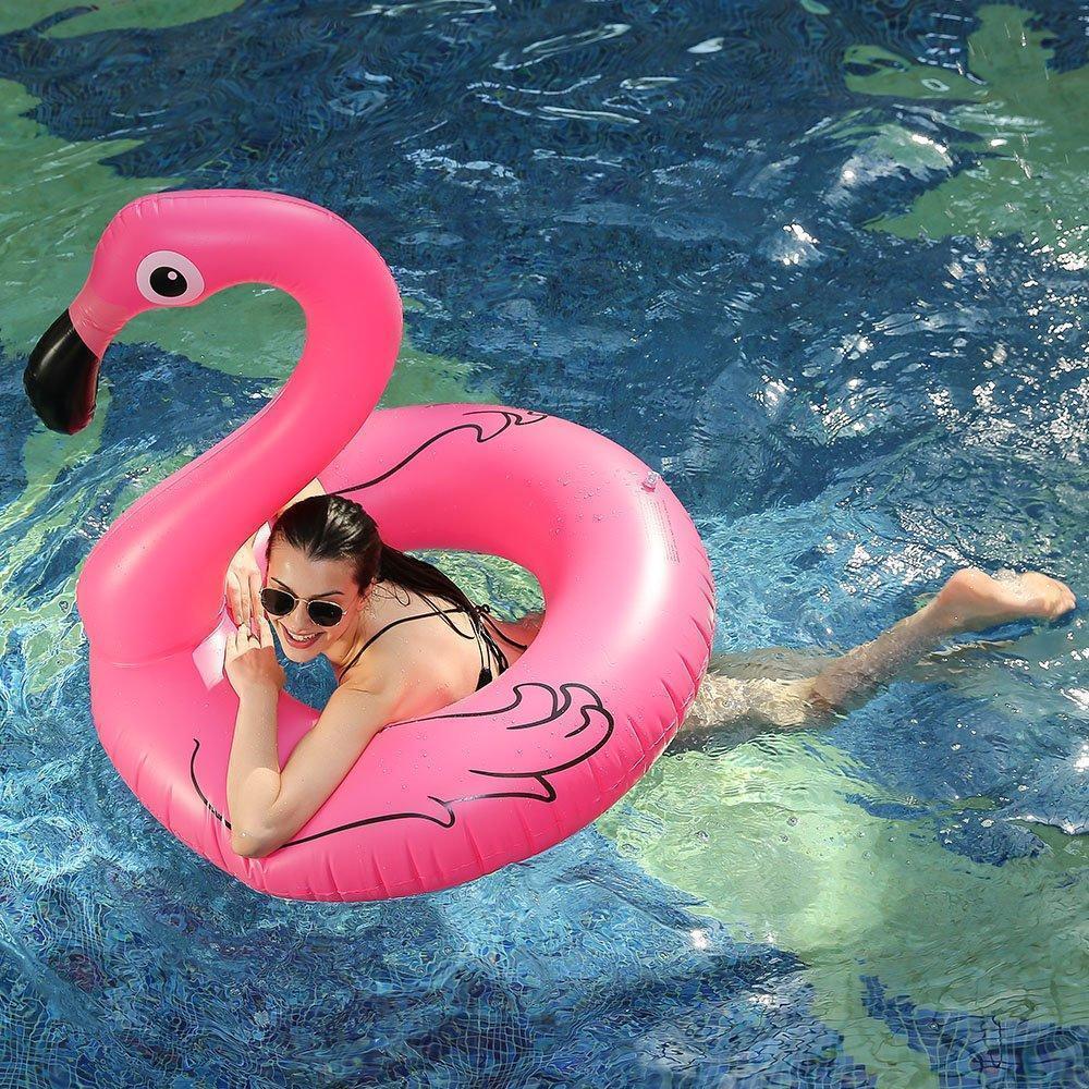 Fun Pink Pool Float Flamingo Raft