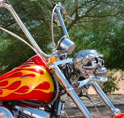 Bold LED Bike Skull Lamp