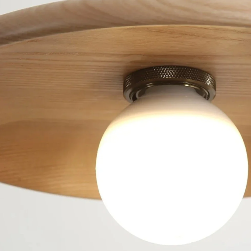 Simple Wood LED Hanging Light