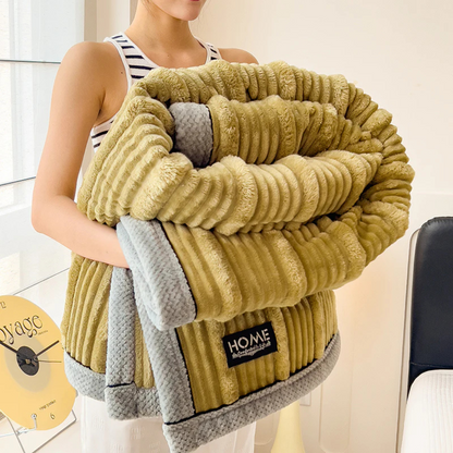 Soft Faux Fur Throw Blanket for Bed and Couch