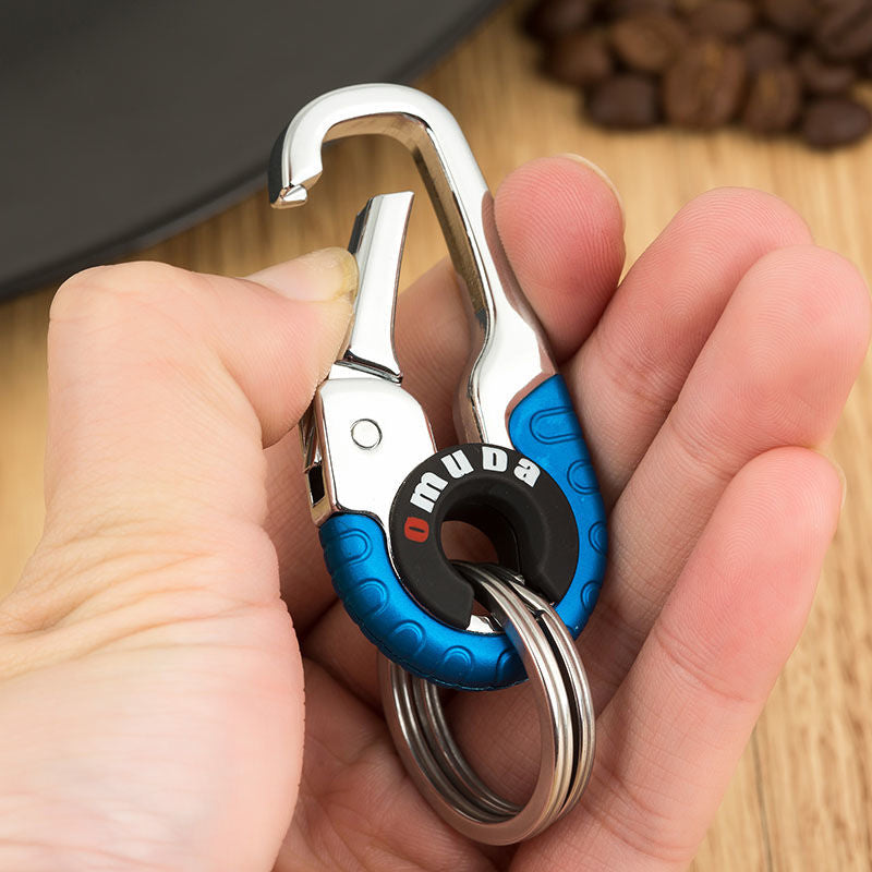 Unique Silver Tone Metal Keychain