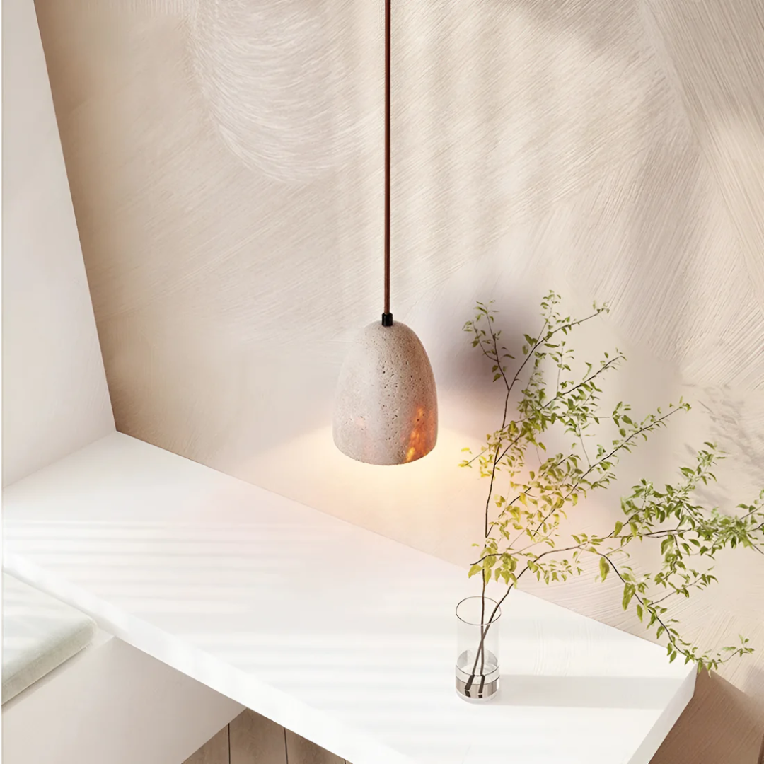 Vintage Stone Hanging Light
