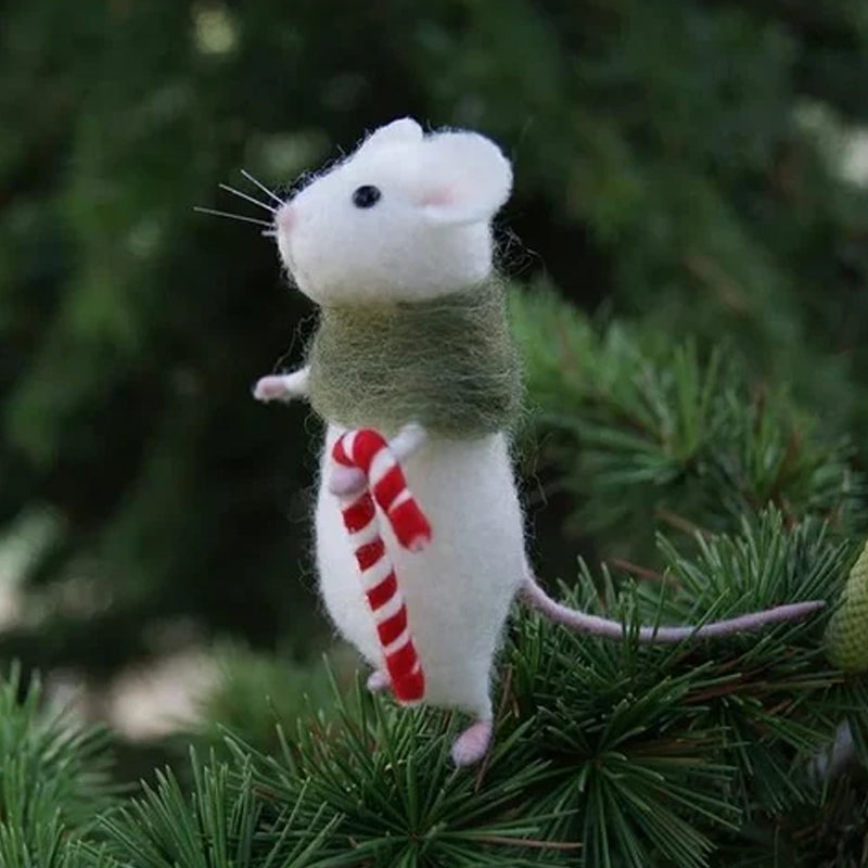 Spooky Felt Halloween Mouse Decoration