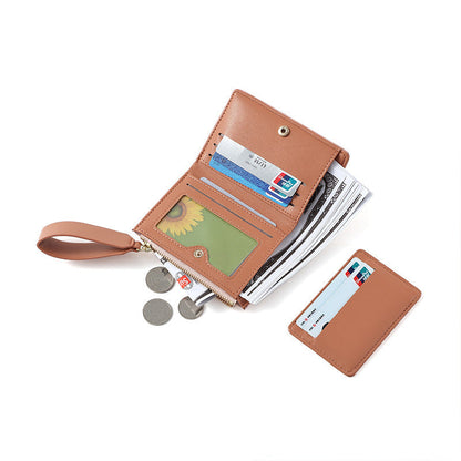 Practical Zip Around Wallet with Multiple Card Pockets