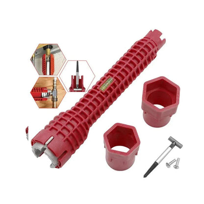 Heavy Duty 8-in-1 Basin Pipe Wrench Tool