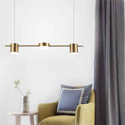 Sleek Metal Hanging Light Pendant AuraDrum