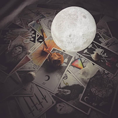 Glowing Moon Night Lamp - Portable - USB Rechargeable
