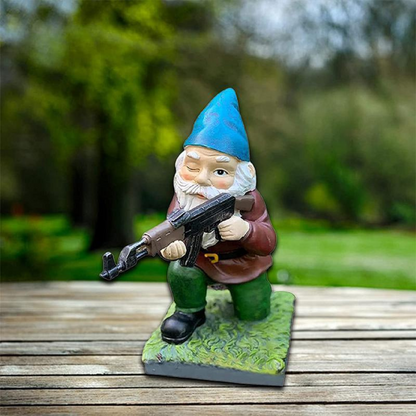 Tough Military Style Garden Gnome - Fesara
