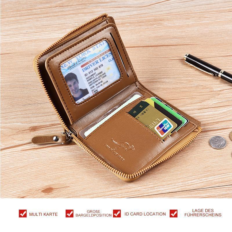 Secure Leather Wallet with RFID Protection