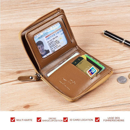 Secure Leather Wallet with RFID Protection
