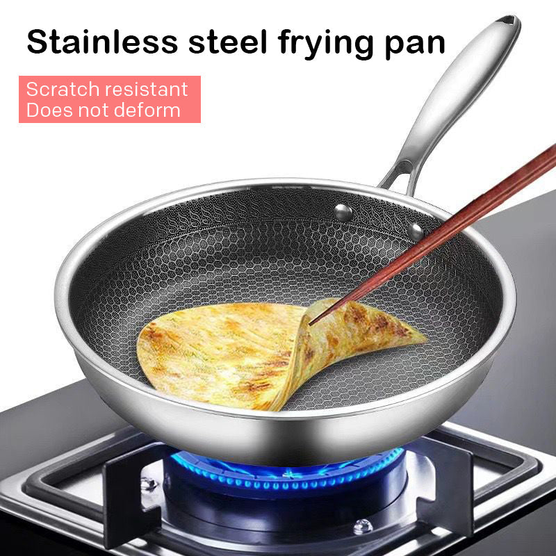 Premium Stainless Steel Hexagonal Fry Pan - Fesara