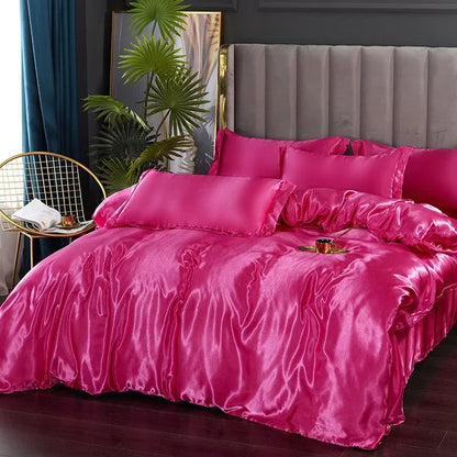 Soft Silk Bedding Set - Elegant Satin Sheets