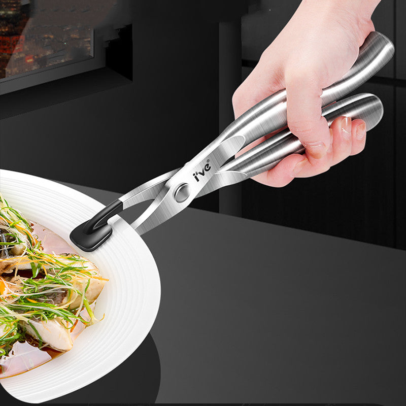 Heat Resistant Stainless Steel Kitchen Tongs - Fesara