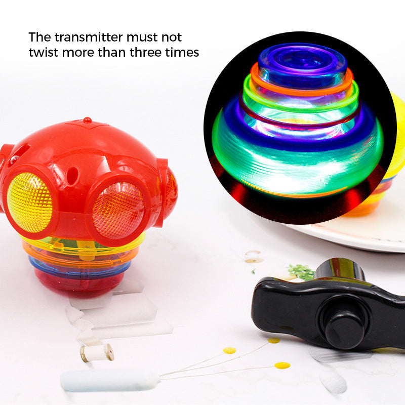 Fun Musical Spin Top Toy with Launcher