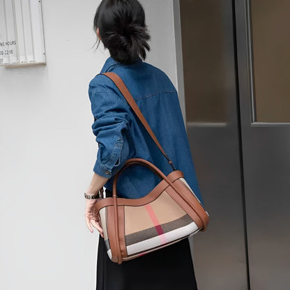 Stylish Ladies Big Patch Leather Cross Body Bag