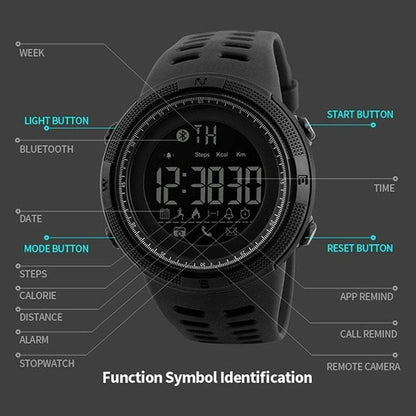 Fesara Men's Digital Fitness Tracker Watch