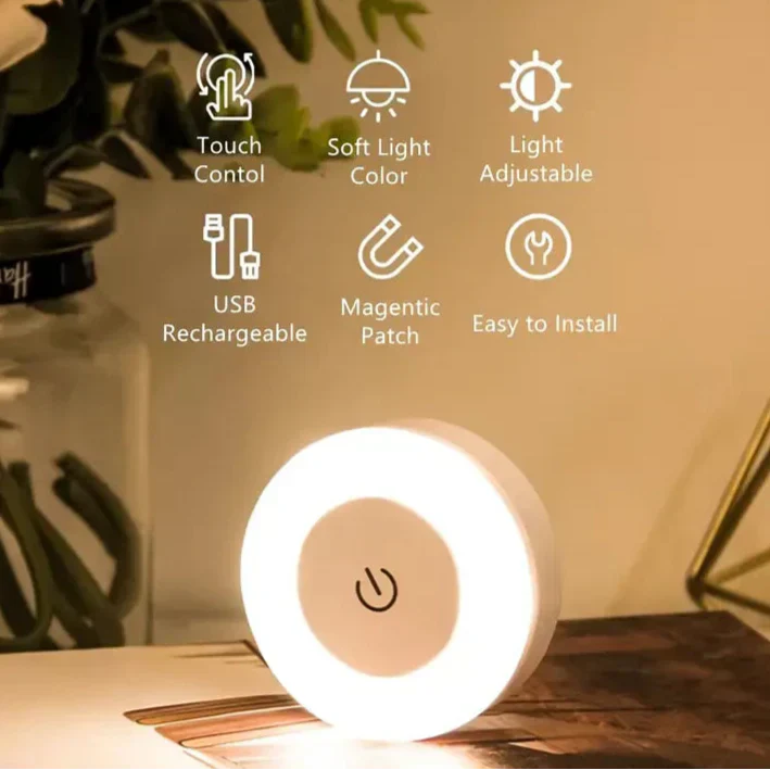 Dimmable LED Bedside Table Lamp with Soft Warm White Light