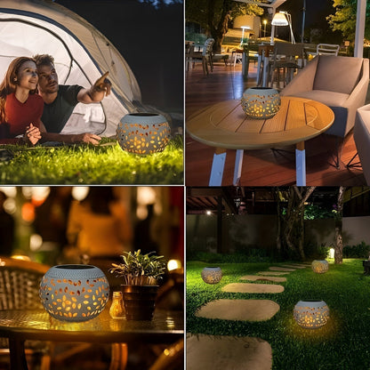 Stylish Solar Garden Lamp with Dots