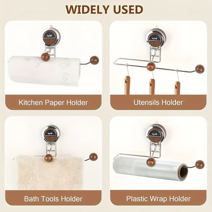 Sticky Kitchen Paper Towel Holder with Stainless Steel Grip