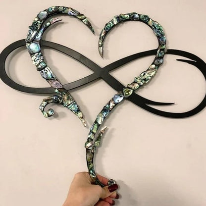 Romantic Metal Heart Wall Art Sculpture
