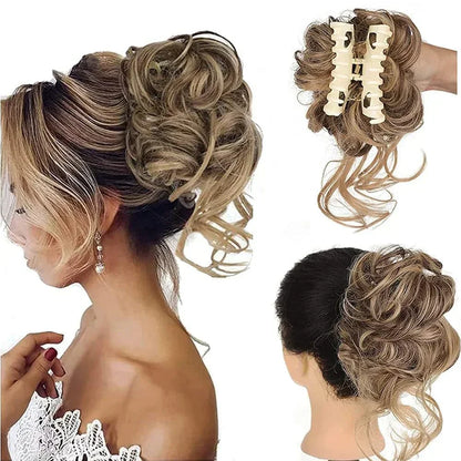 Fesara | Bouncy Bun Hair Extension - Easy Clip in Hairpiece
