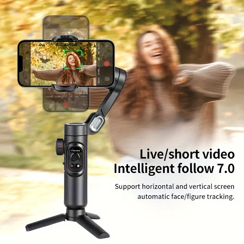 Portable Phone Gimbal Stabilizer for Smooth Video Recording