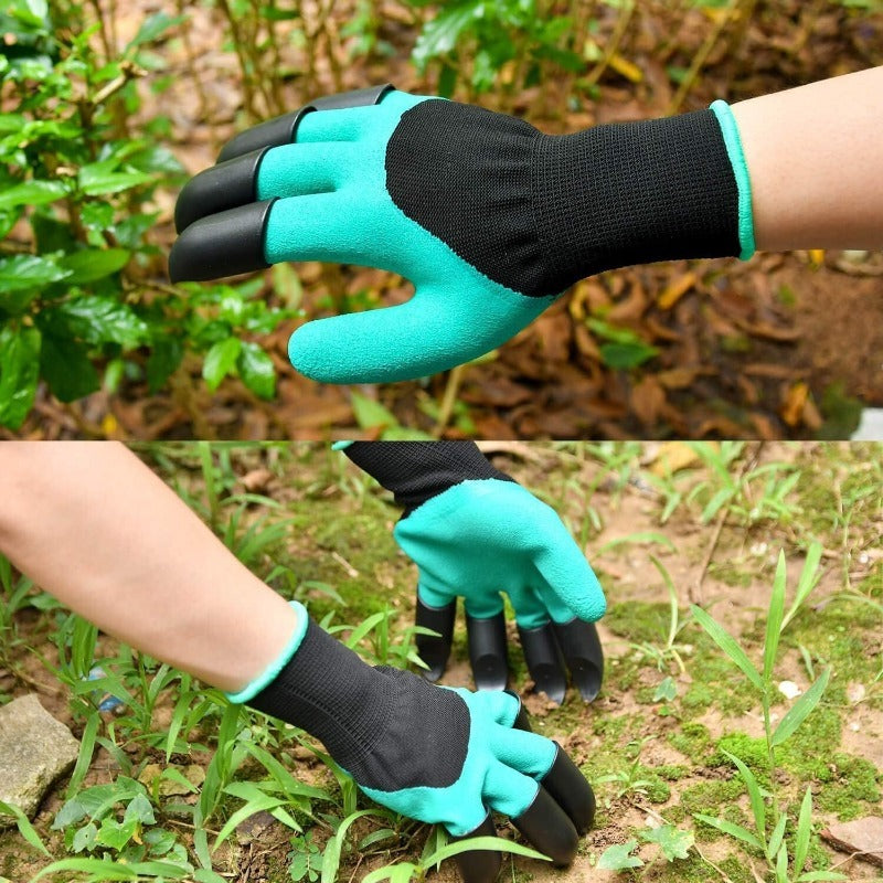 Gardening Gloves with Built-in Claw Tools