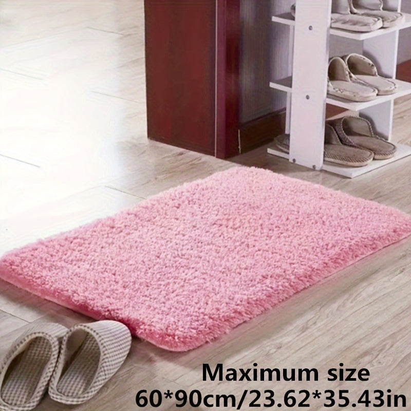 Plush Bathroom Mat - Ultra Soft Non Slip Bath Rug