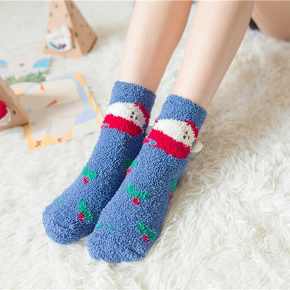 Cozy Christmas Socks Gift Set Soft Plush Design