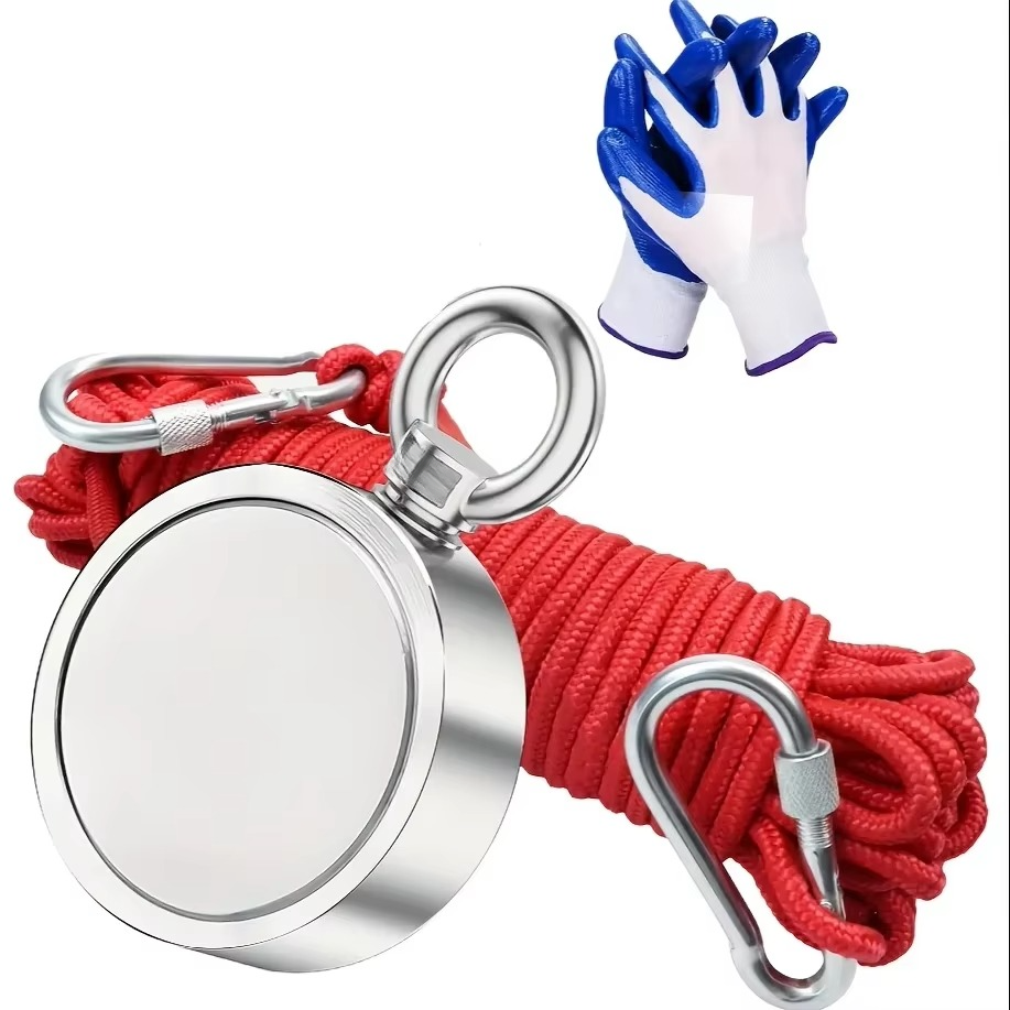 Strong Double Sided Magnet Fishing Set with Storage Bag