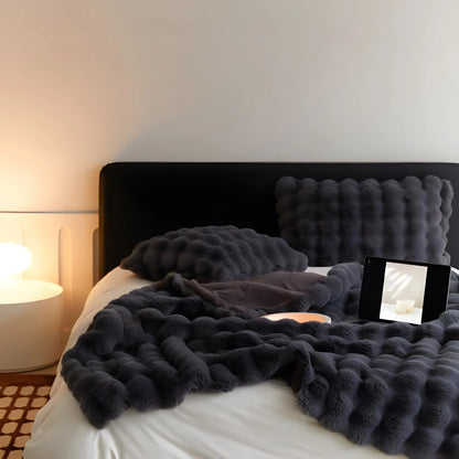 Plush Soft Fuzzy Throw Blanket for Cozy Comfort
