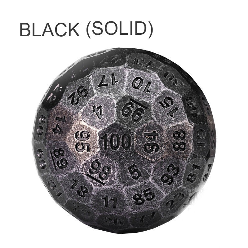 Unique Metal 100 Side Dice for Party Games
