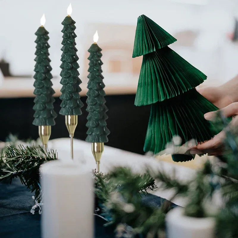 Warm White LED Christmas Candles
