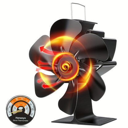Quiet Heat Circulator Stove Fan