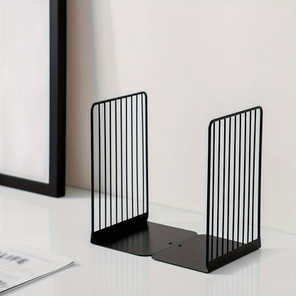 Sturdy Metal Book Ends for Home Office Decor