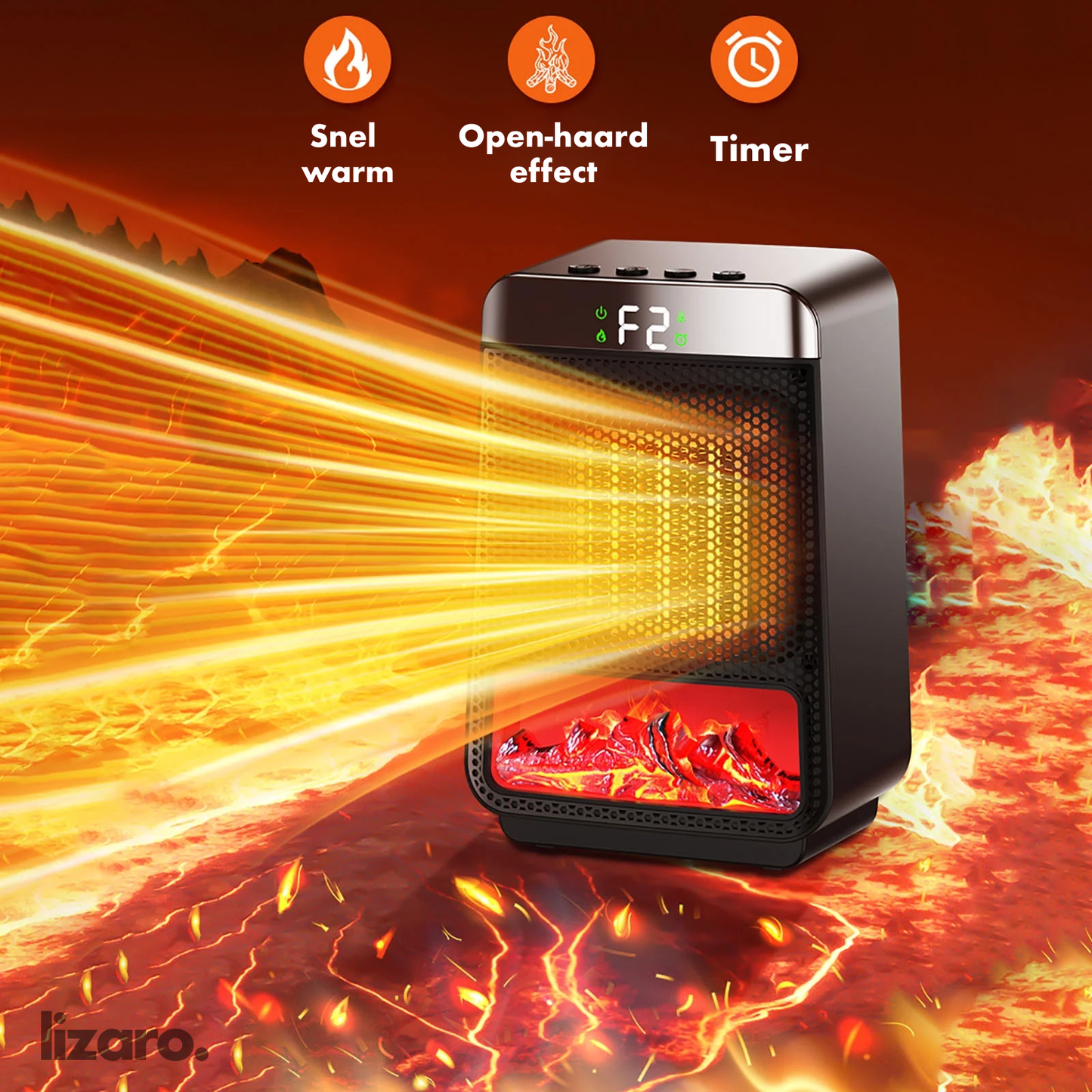 Efficient Electric Space Heater for Warm Large Rooms