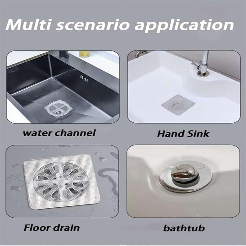 Stick-On Drain Guards - Hair Stopper & Bug Blocker - Fesara