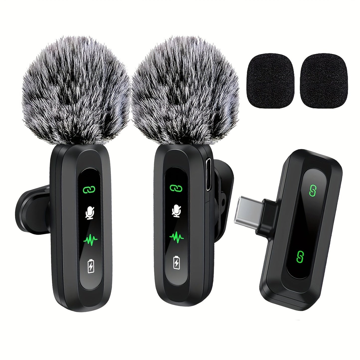 Variant image for Wireless Lavalier Microphone with USB-C Connectivity for Smartphones and Tablets – Compact Design, Ideal for Podcasts and Vlogs-4
