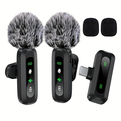 Variant image for Wireless Lavalier Microphone with USB-C Connectivity for Smartphones and Tablets – Compact Design, Ideal for Podcasts and Vlogs-4