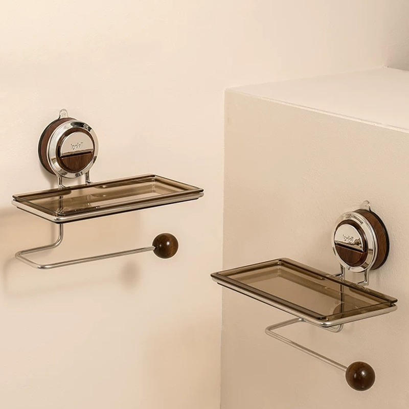 Easy Install Suction Toilet Paper Holder – Stainless Steel
